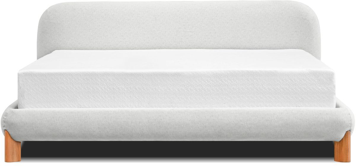Mobital Rubble Queen Size Bed - Cream Latte, Fabric