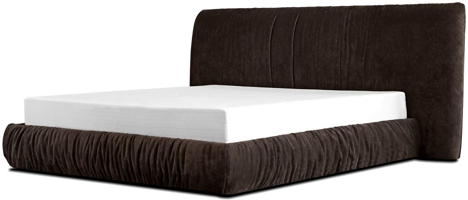Mobital Shar Pei Queen Size Storage Bed - Coffee Bean, Fabric