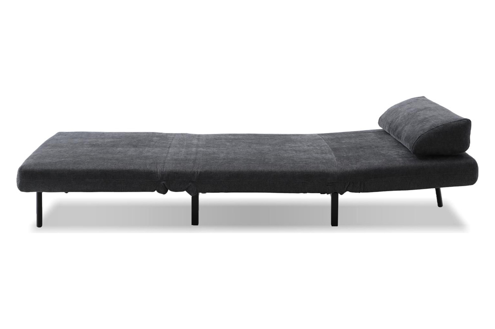 Mobital Iso Armless Solid Chair-Bed - Dusk Chenille, Fabric