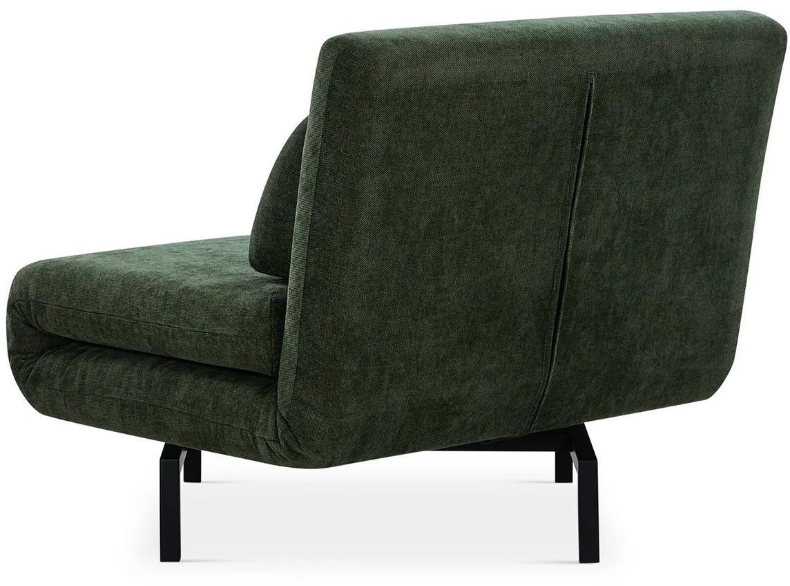 Mobital Iso Armless Solid Chair-Bed - Green Leaf, Fabric