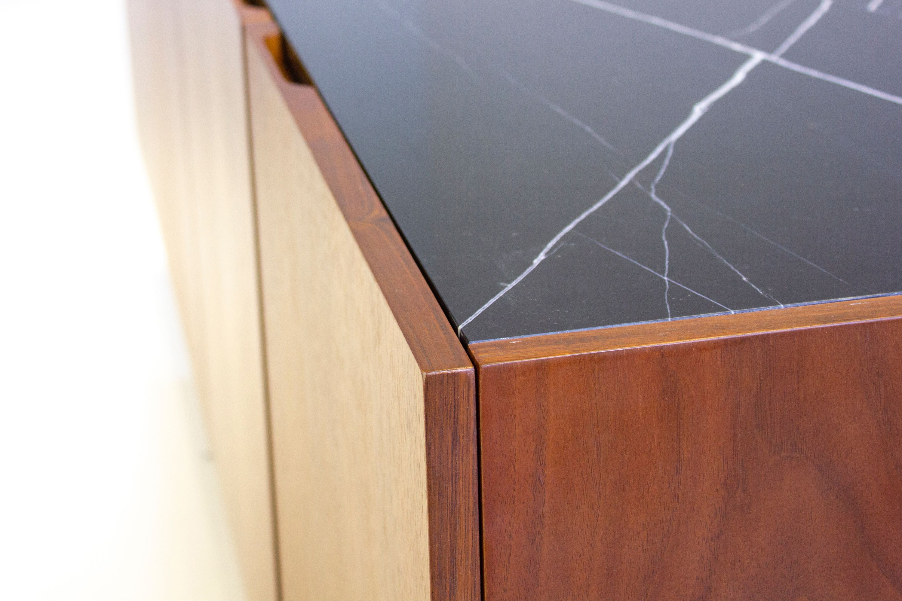 Mobital Calvin Buffet - Brown/Black, Marble