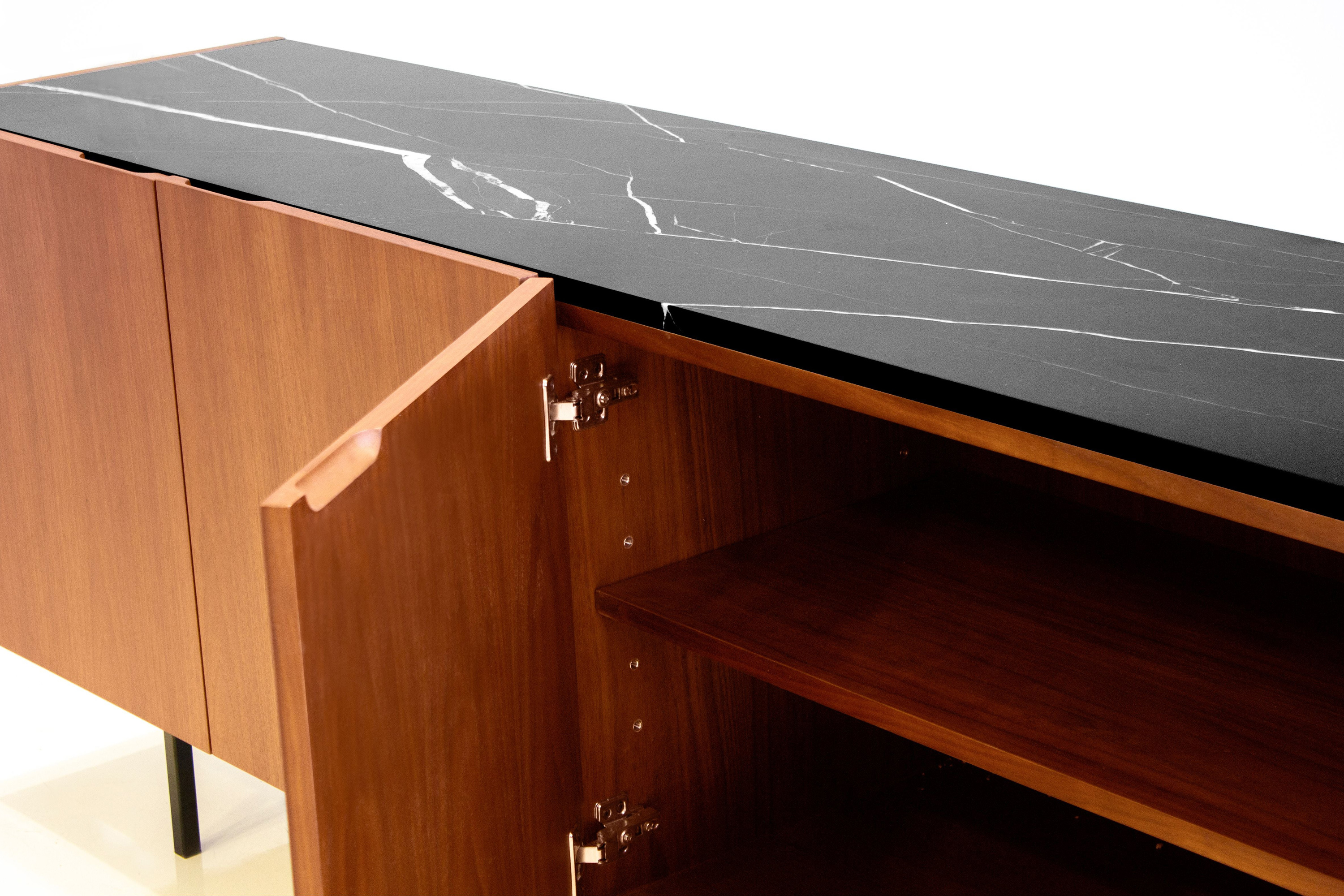 Mobital Calvin Buffet - Brown/Black, Marble