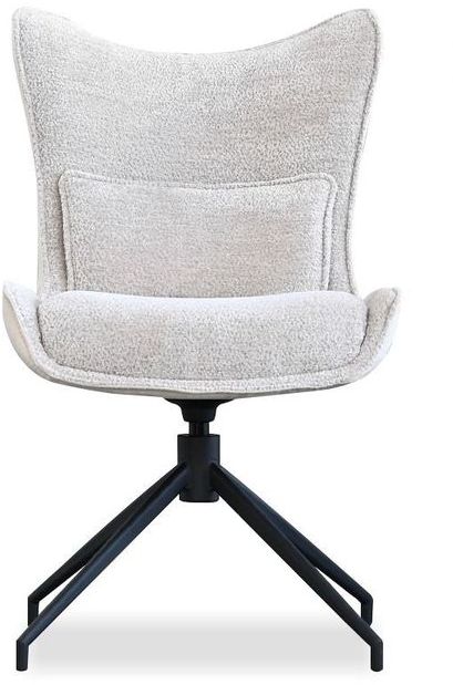 Mobital - Amalfi Swivel Dining Chair in Black