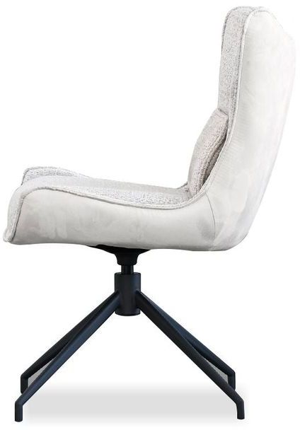 Mobital - Amalfi Swivel Dining Chair in Black