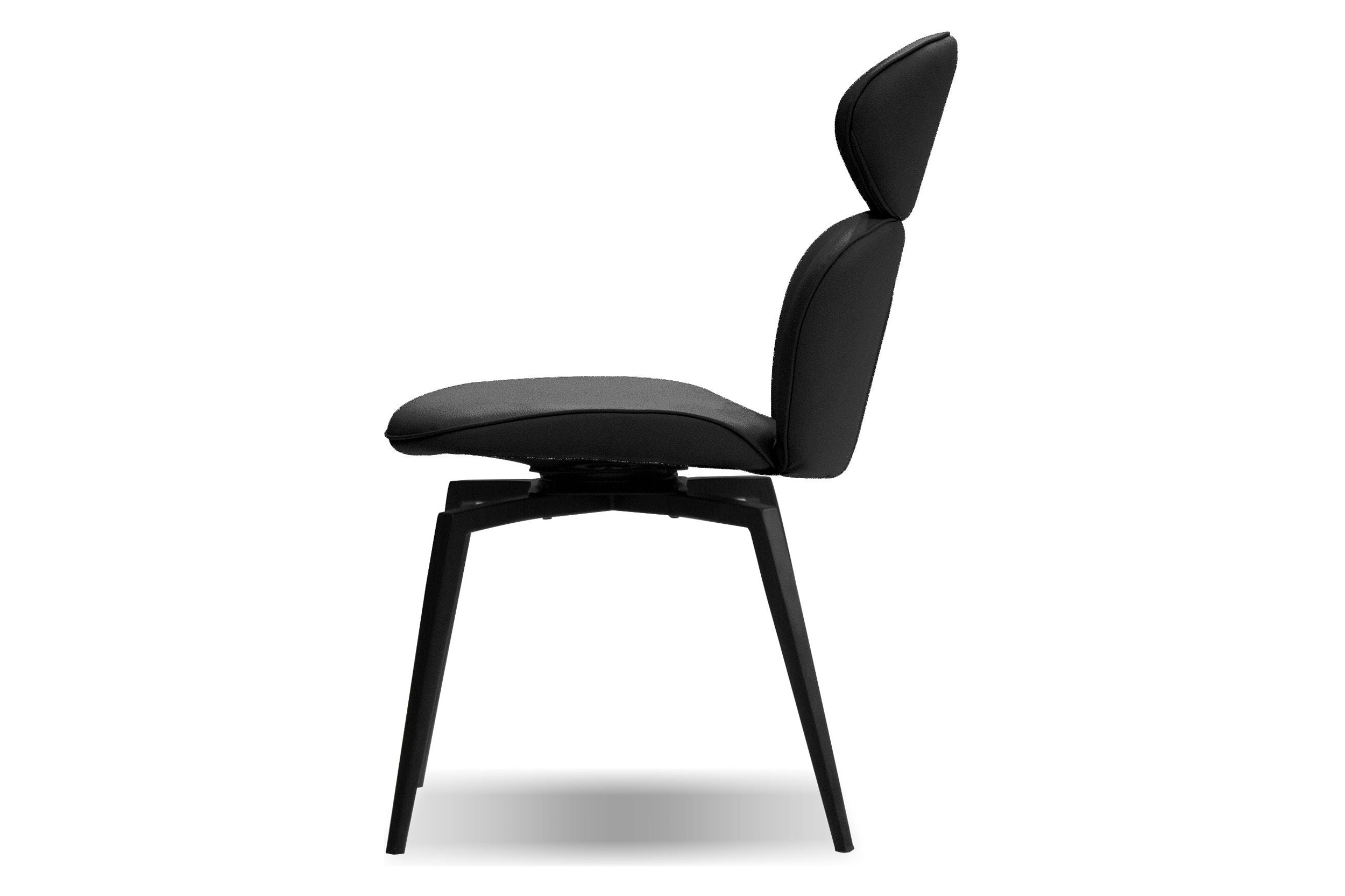 Mobital Antler Swivel Dining Chair - Slate Gray, Leather