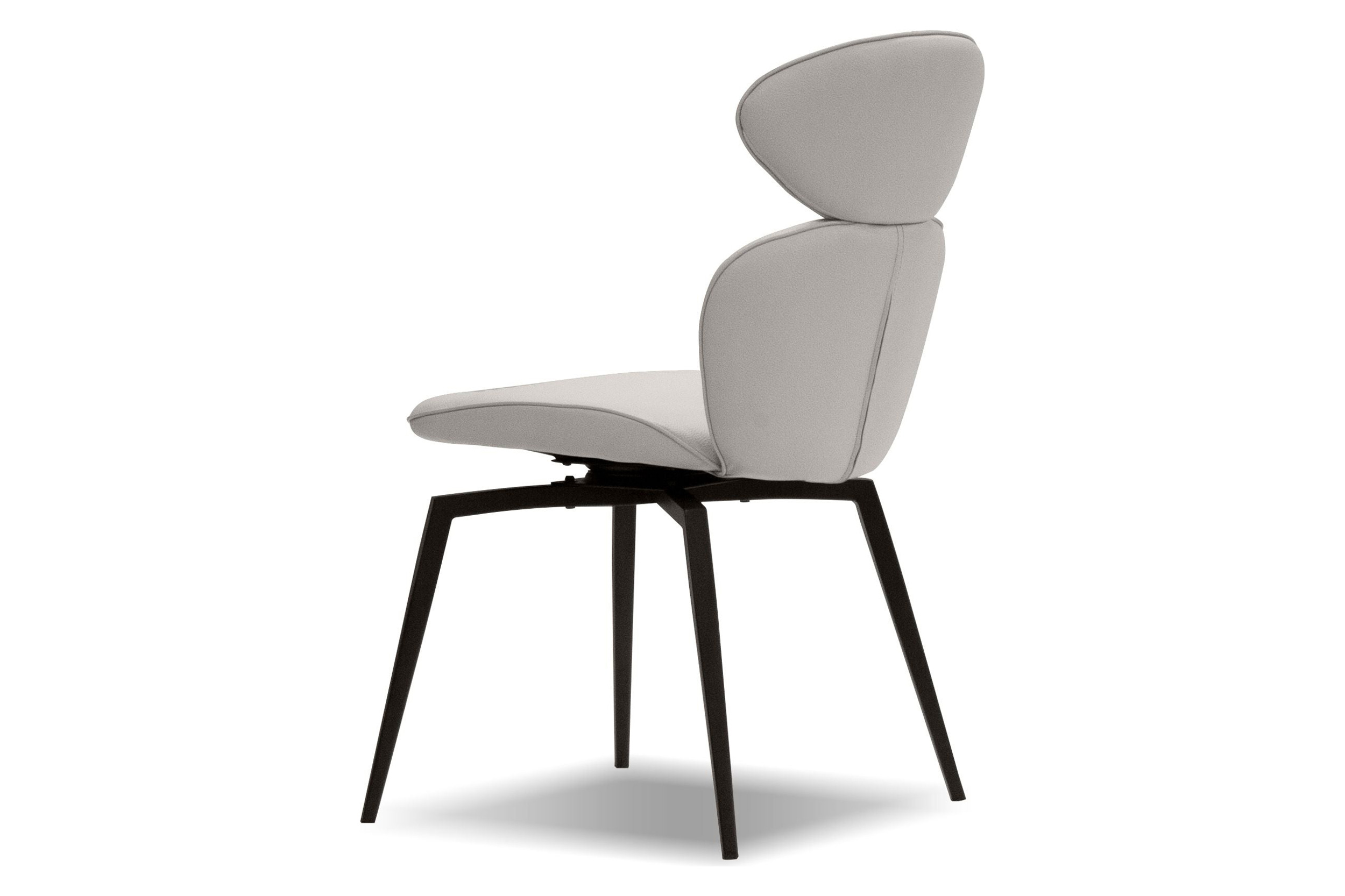 Mobital Antler Swivel Dining Chair - Light Taupe, Leather