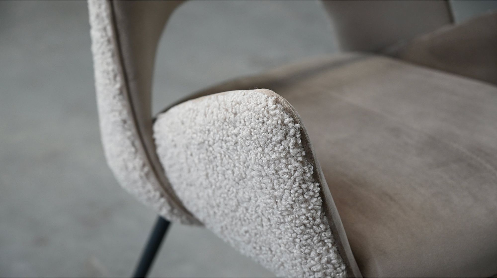Mobital - Dolce Dining Chair in Cool Taupe, Fabric