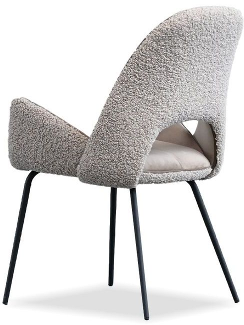 Mobital - Dolce Dining Chair in Cool Taupe, Fabric