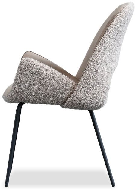Mobital - Dolce Dining Chair in Cool Taupe, Fabric