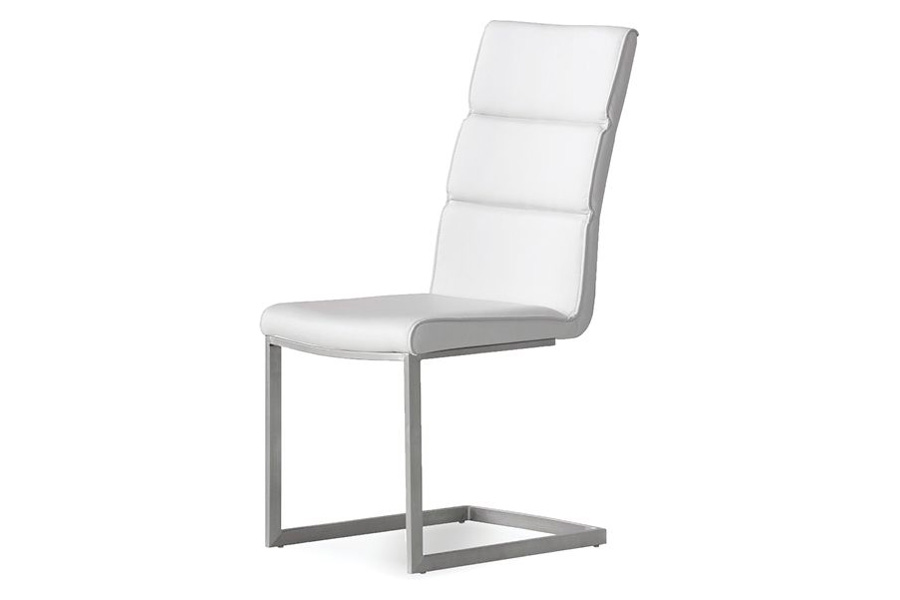 Mobital Duomo Dining Chair - White, Leather