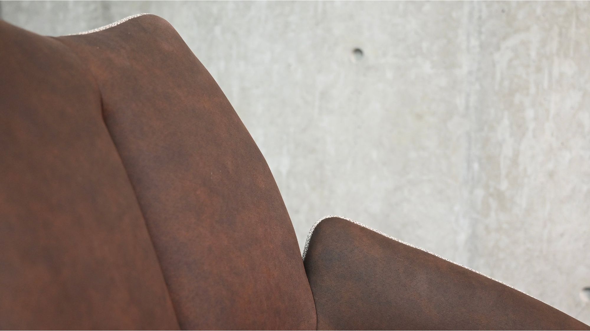 Mobital - Gian Swivel Armchair in Espresso Ultra Suede/Brunette