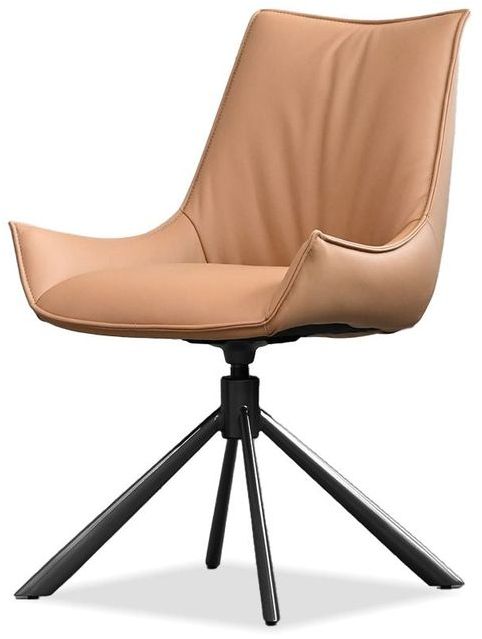 Mobital Giulia Dining Chair - Black Base, Leather