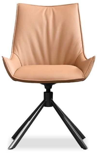 Mobital Giulia Dining Chair - Black Base, Leather