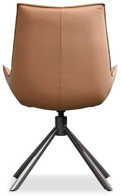 Mobital Giulia Dining Chair - Black Base, Leather