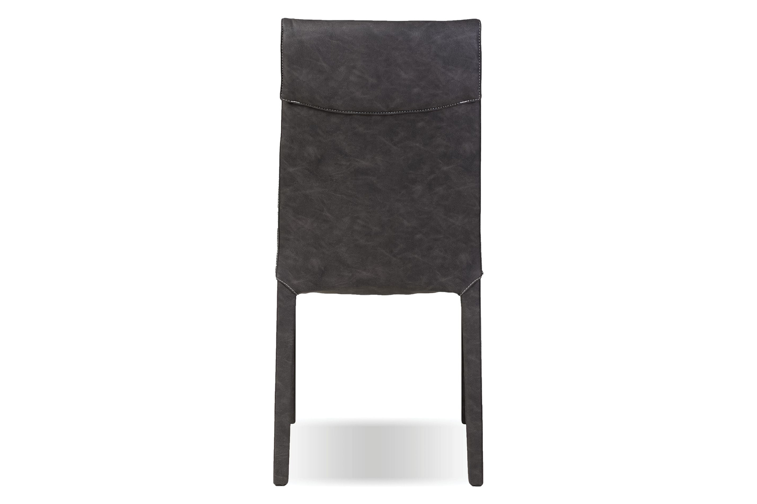 Mobital - Harris Dining Chair in Gray, Leather