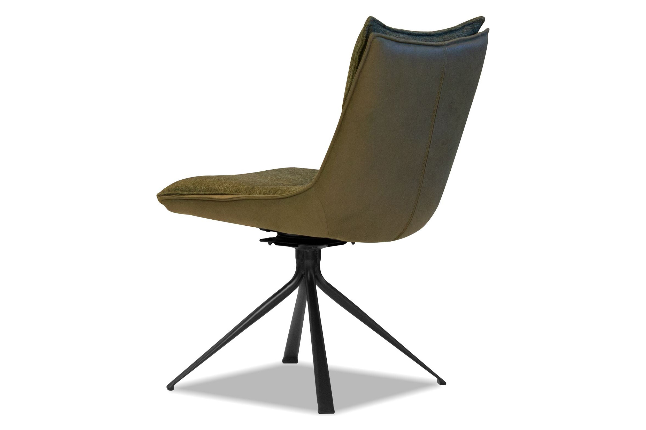 Mobital Puccini Swivel Dining Chair - Evergreen, Leather