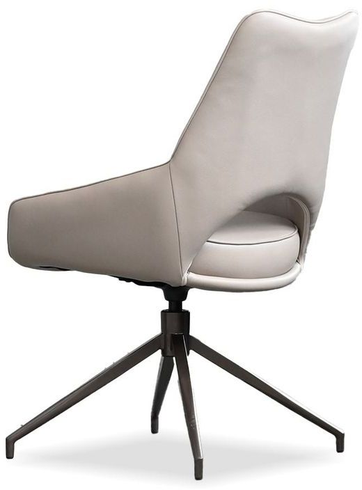 Mobital Sofia Dining Chair with Black Base - Antique Bronze, Leatherette