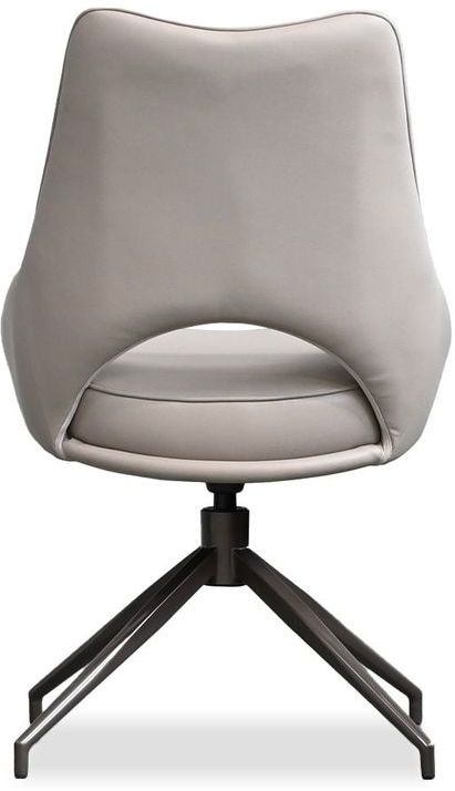 Mobital Sofia Dining Chair with Black Base - Antique Bronze, Leatherette