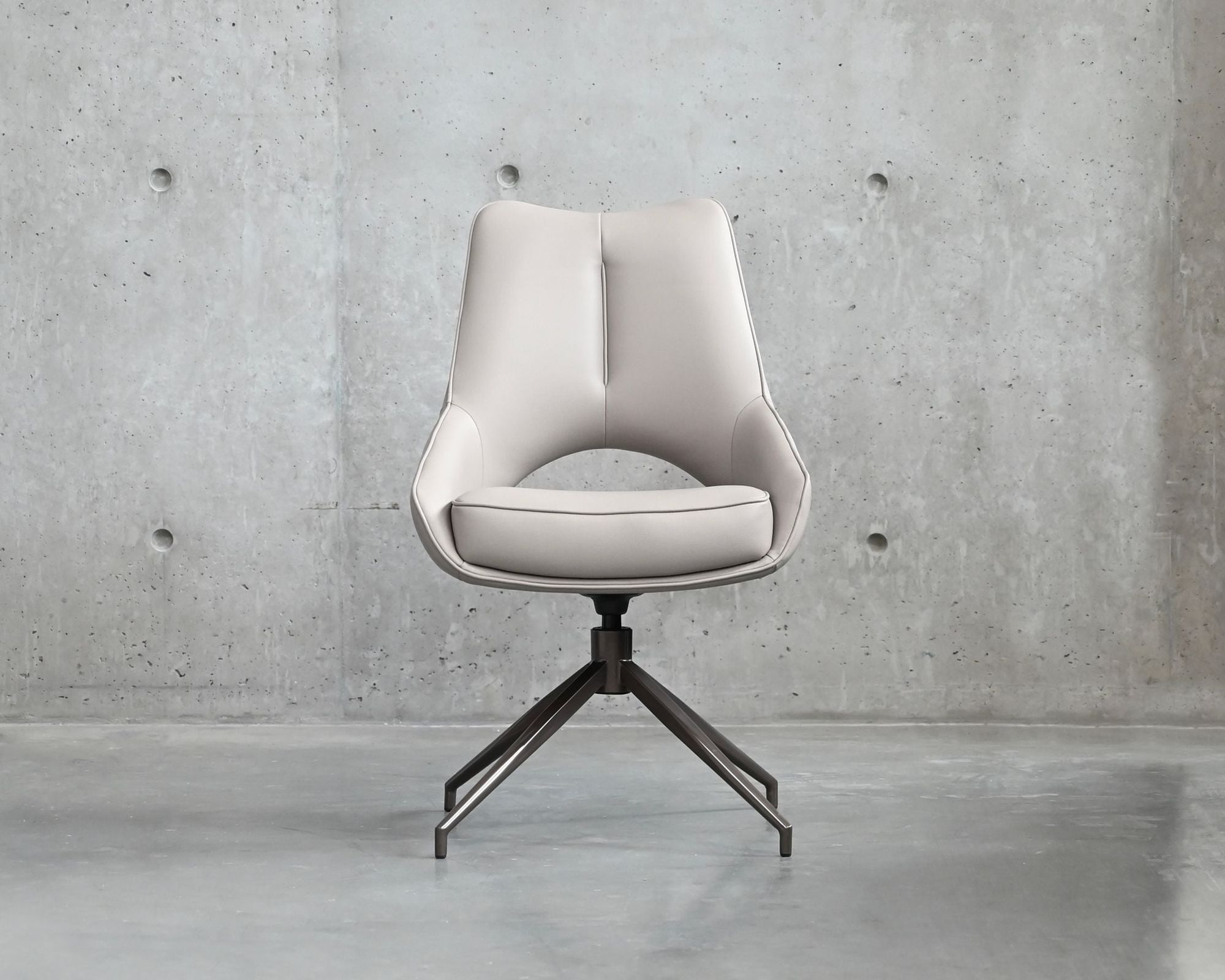 Mobital Sofia Dining Chair with Black Base - Antique Bronze, Leatherette
