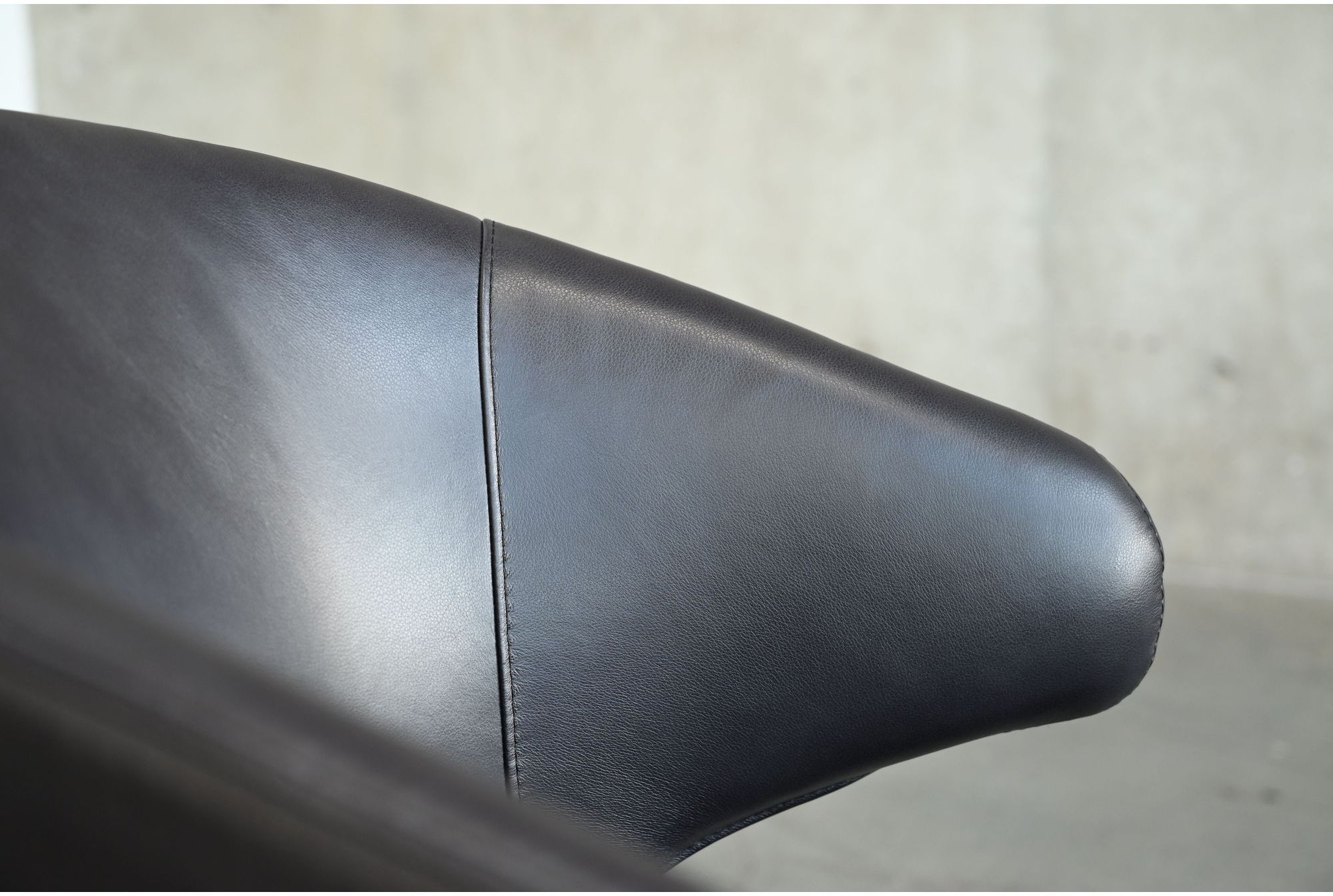 Mobital - Stretto Dining Chair in Pitch Black, Leather