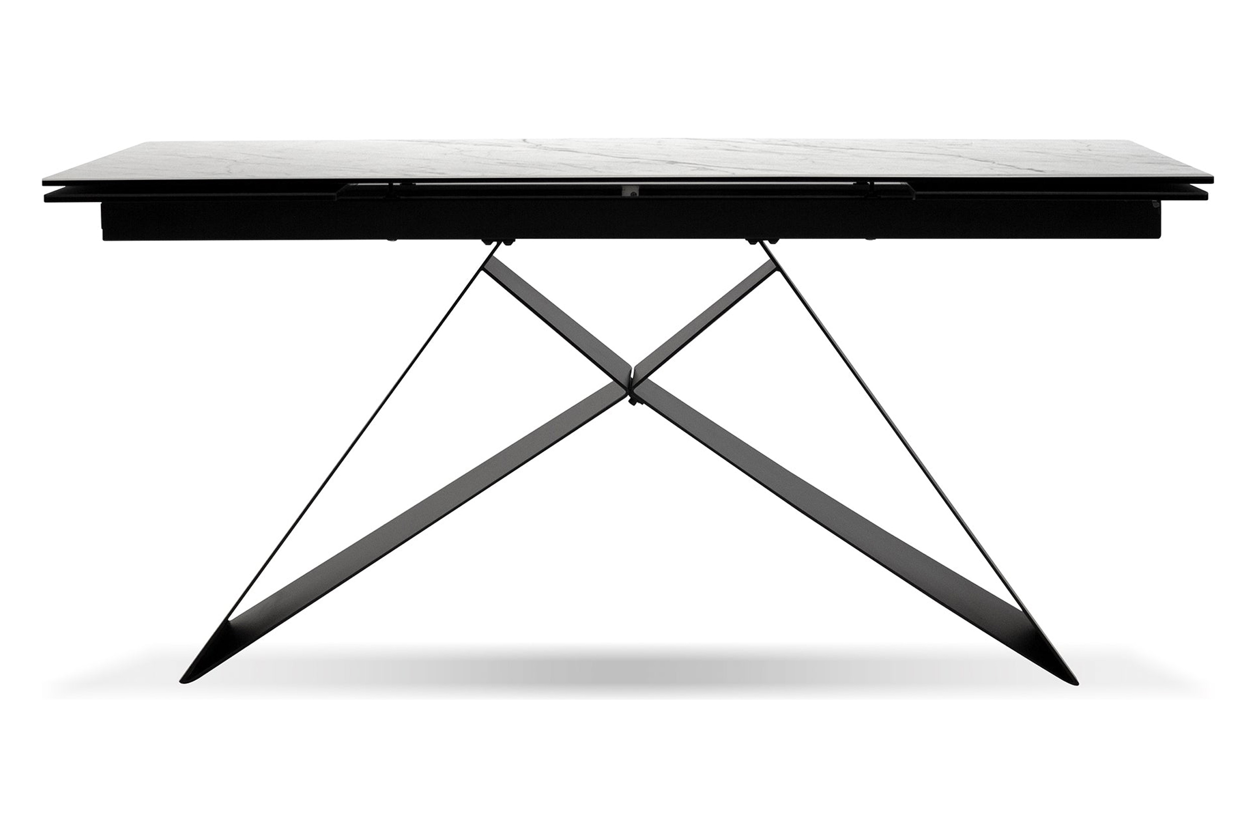 Mobital The W Dining Table with Double Extension - Carrera, Ceramic