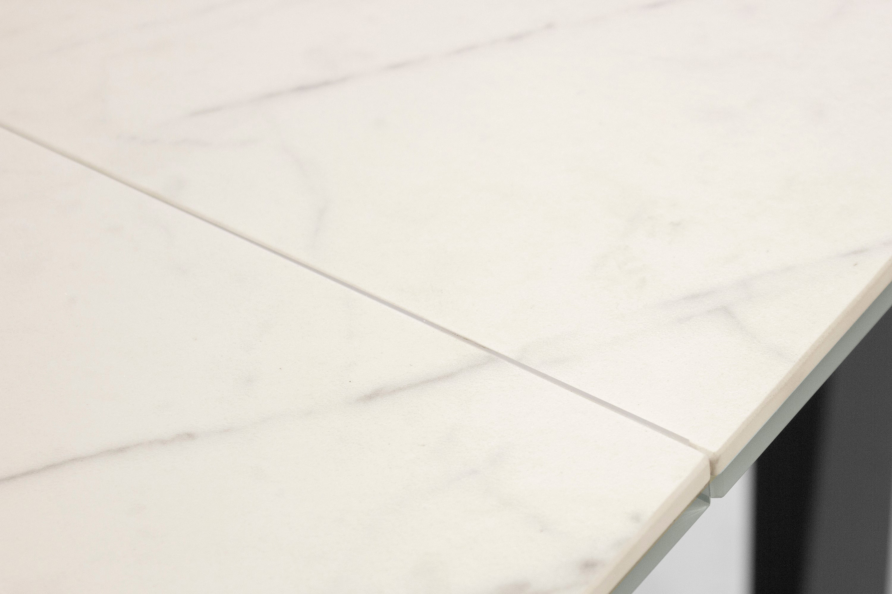 Mobital The W Dining Table with Double Extension - Carrera, Ceramic