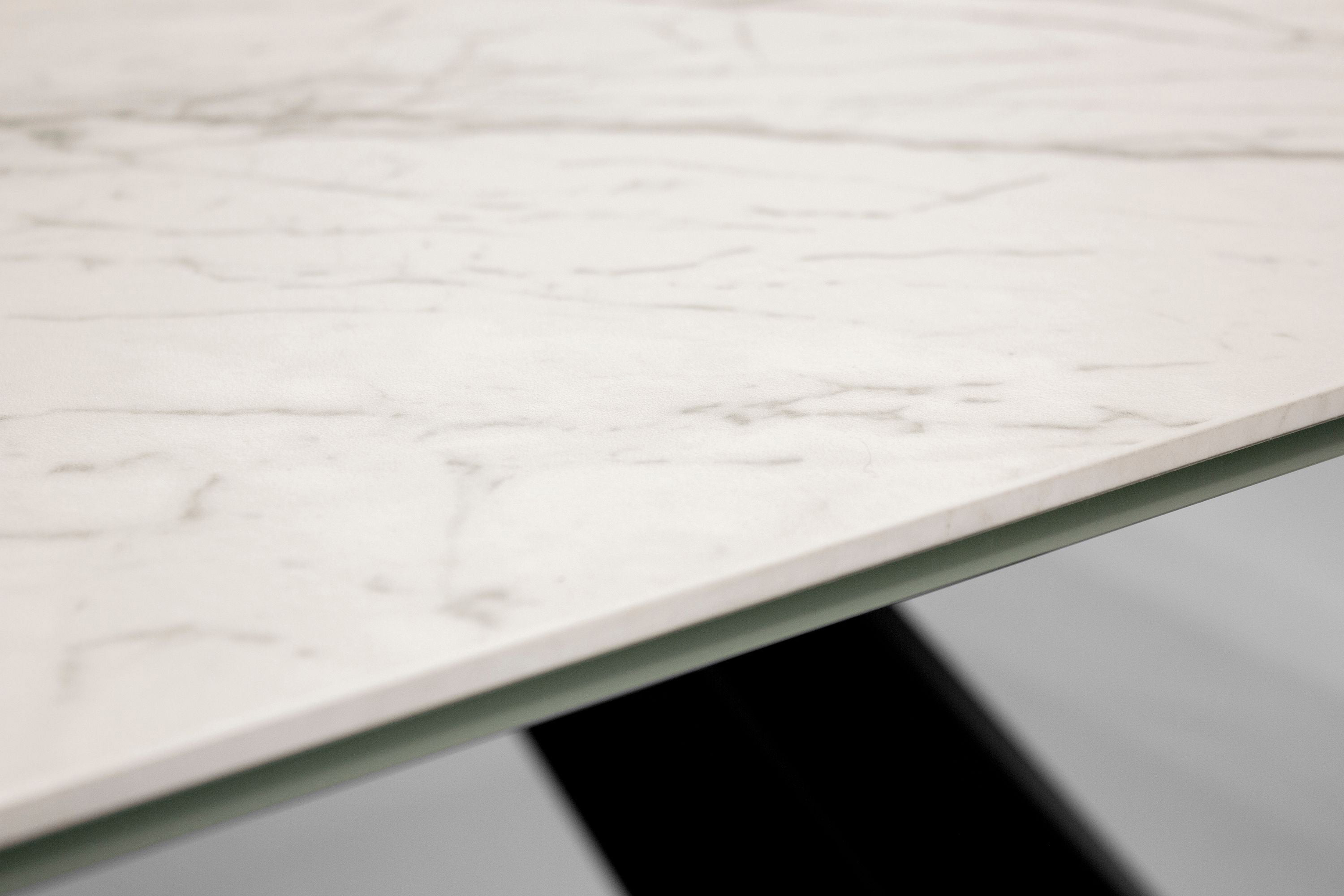 Mobital The W Dining Table with Double Extension - Carrera, Ceramic