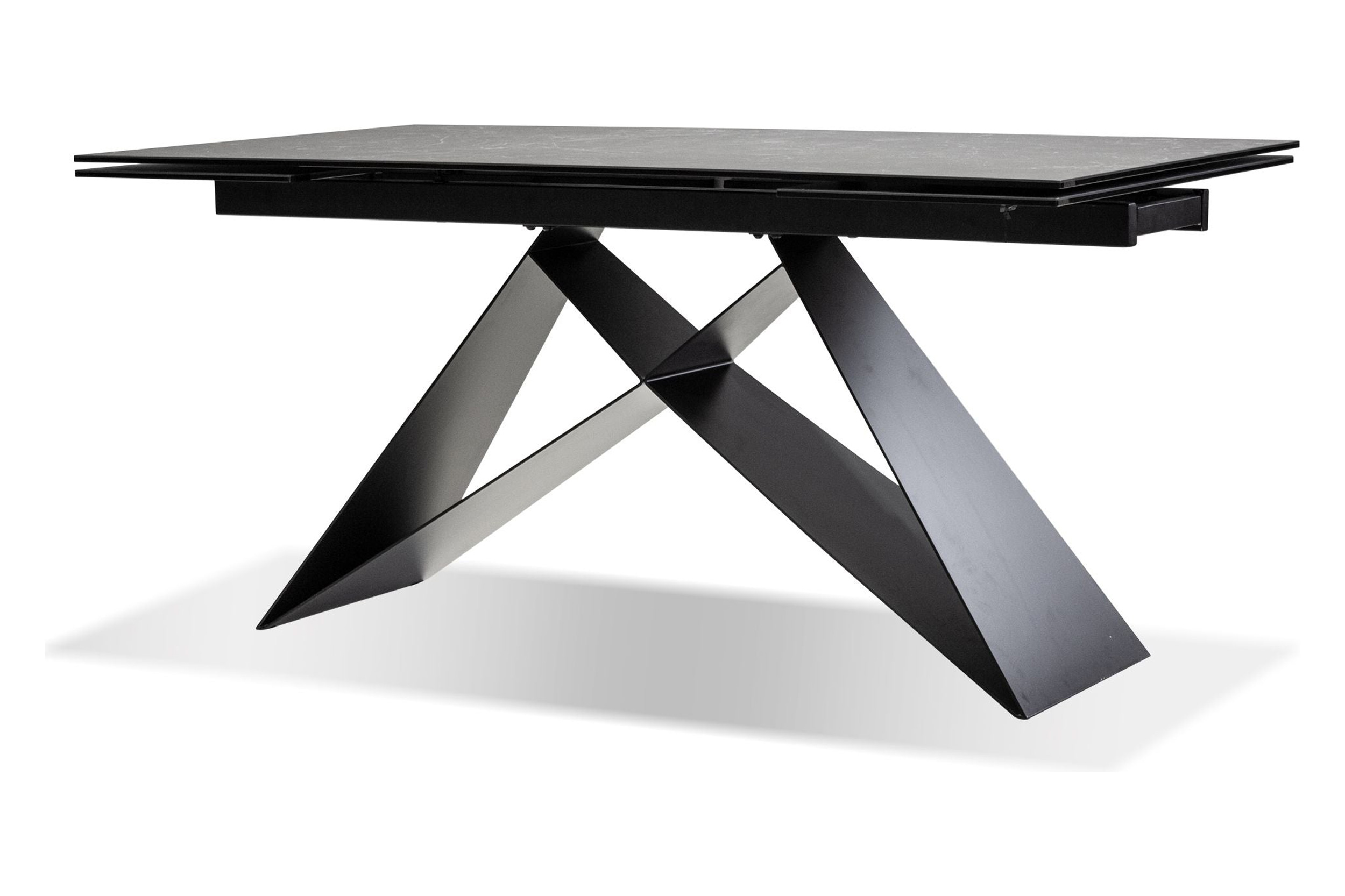 Mobital The W Dining Table with Double Extension - Slate, Ceramic
