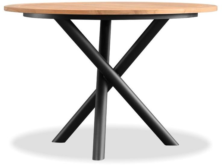 Mobital - Torch Round Dining Table in Teak Top