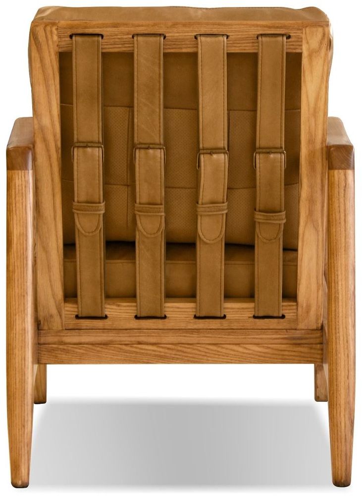 Mobital Craftsman Occasional Chair - Walnut/Tan, Leather