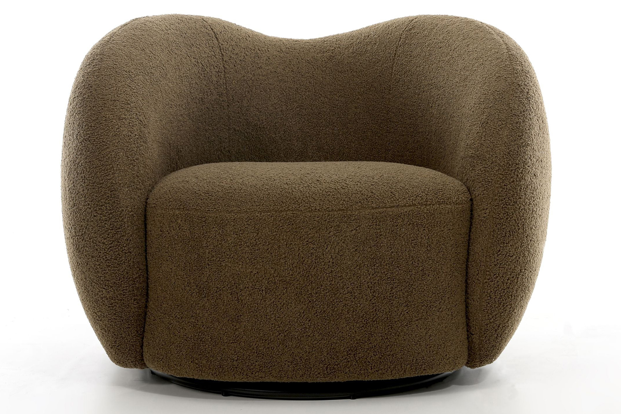 Mobital Dune Swivel Lounge Chair - Army Teddy, Fabric