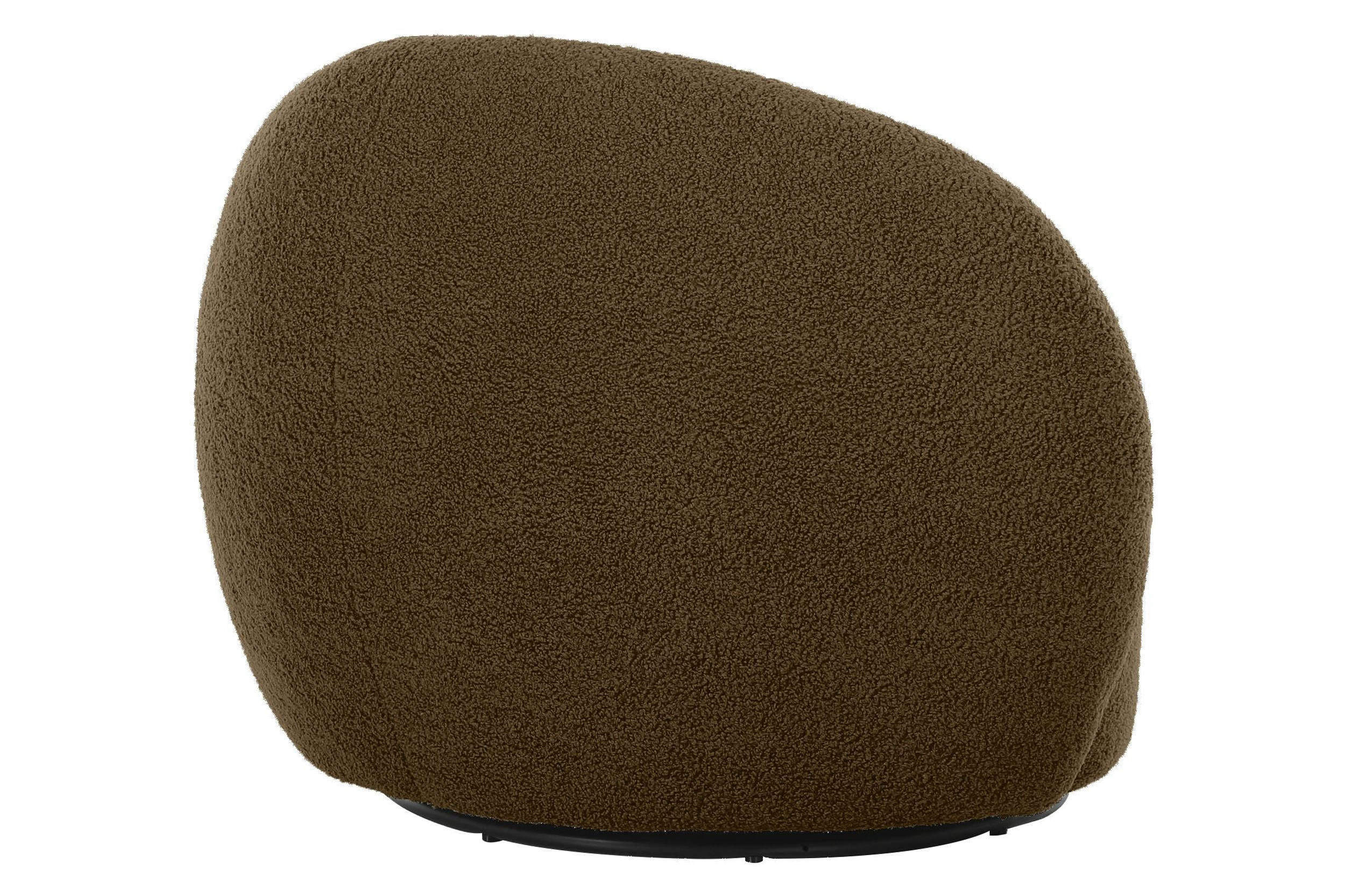 Mobital Dune Swivel Lounge Chair - Army Teddy, Fabric