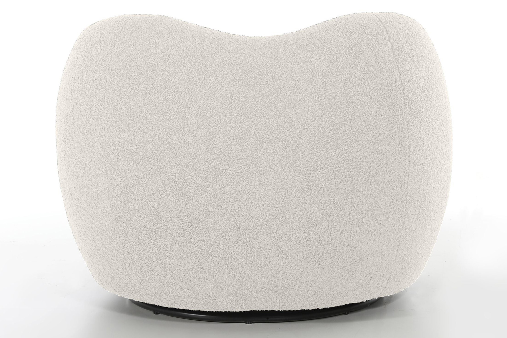 Mobital Dune Swivel Lounge Chair - Cream Teddy, Fabric