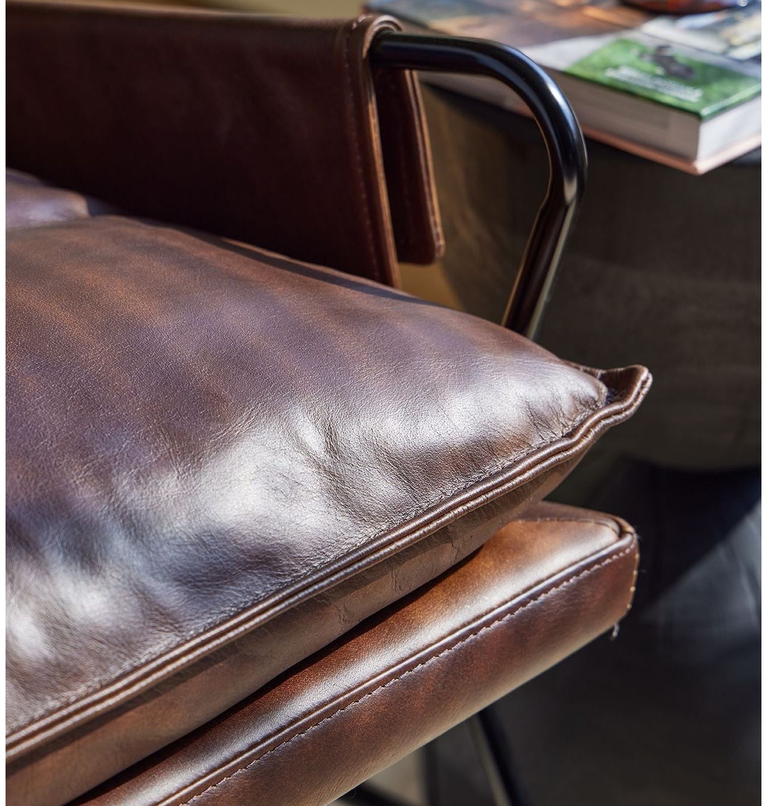 Mobital Meier Lounge Chair - Mocha Brown, Leather
