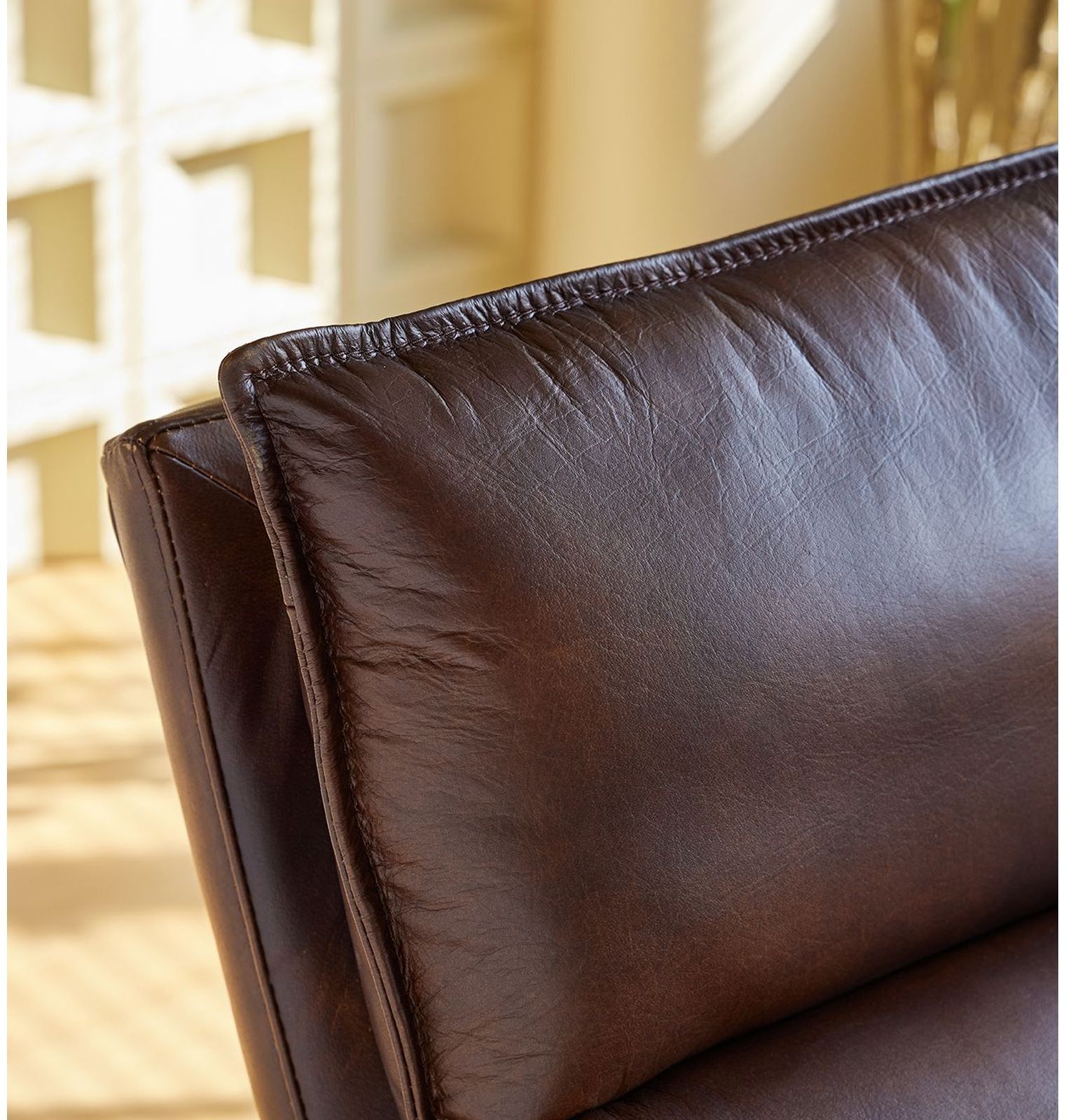 Mobital Meier Lounge Chair - Mocha Brown, Leather