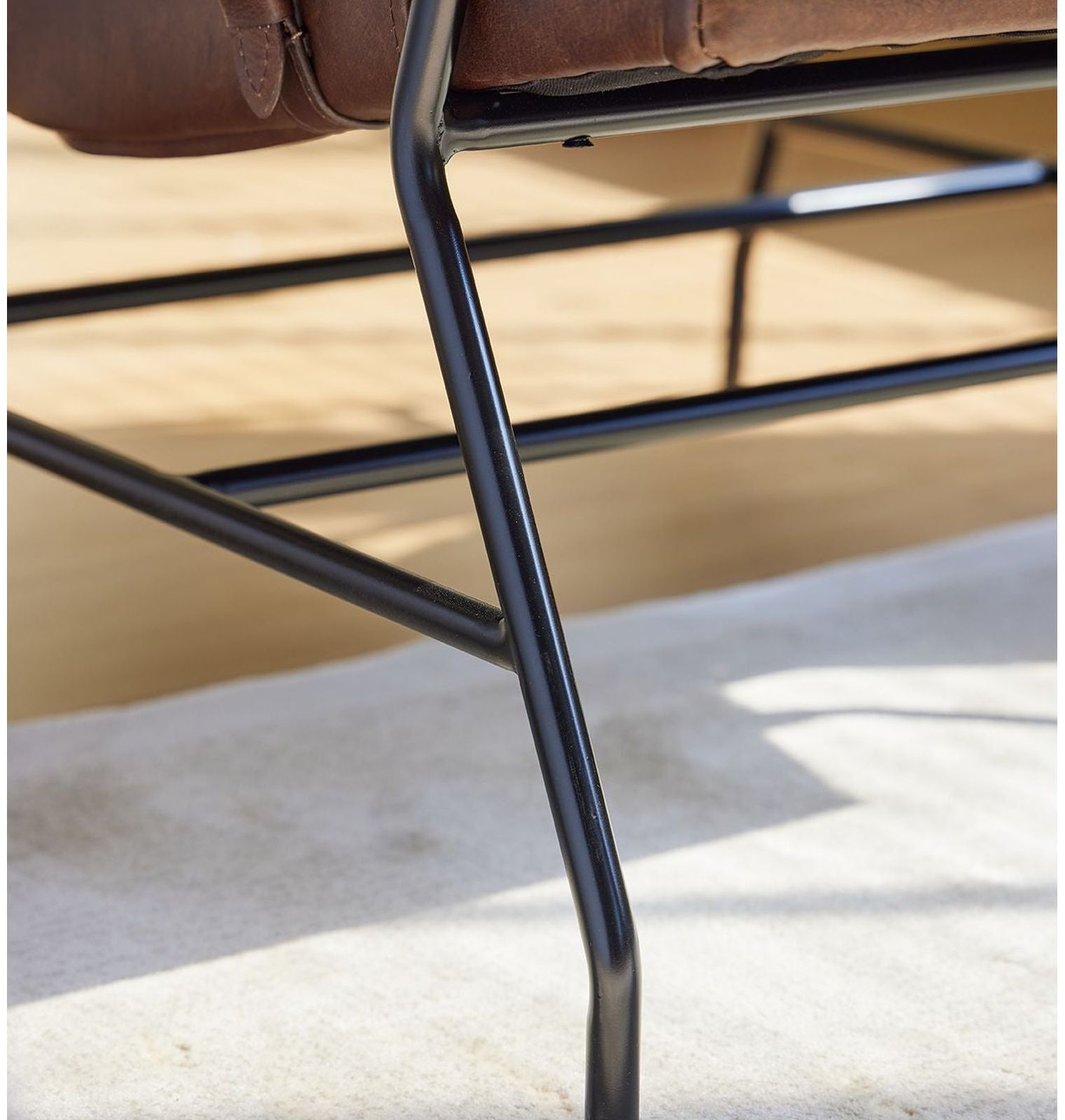 Mobital Meier Lounge Chair - Mocha Brown, Leather
