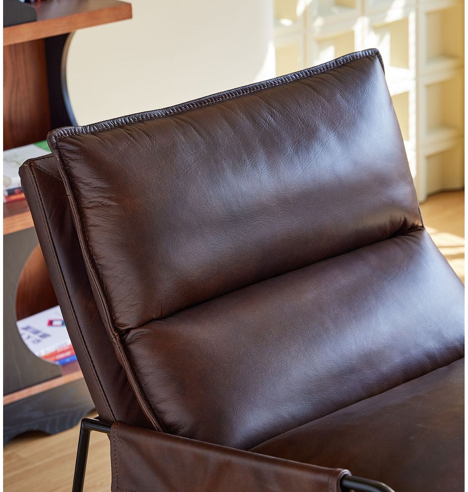 Mobital Meier Lounge Chair - Mocha Brown, Leather