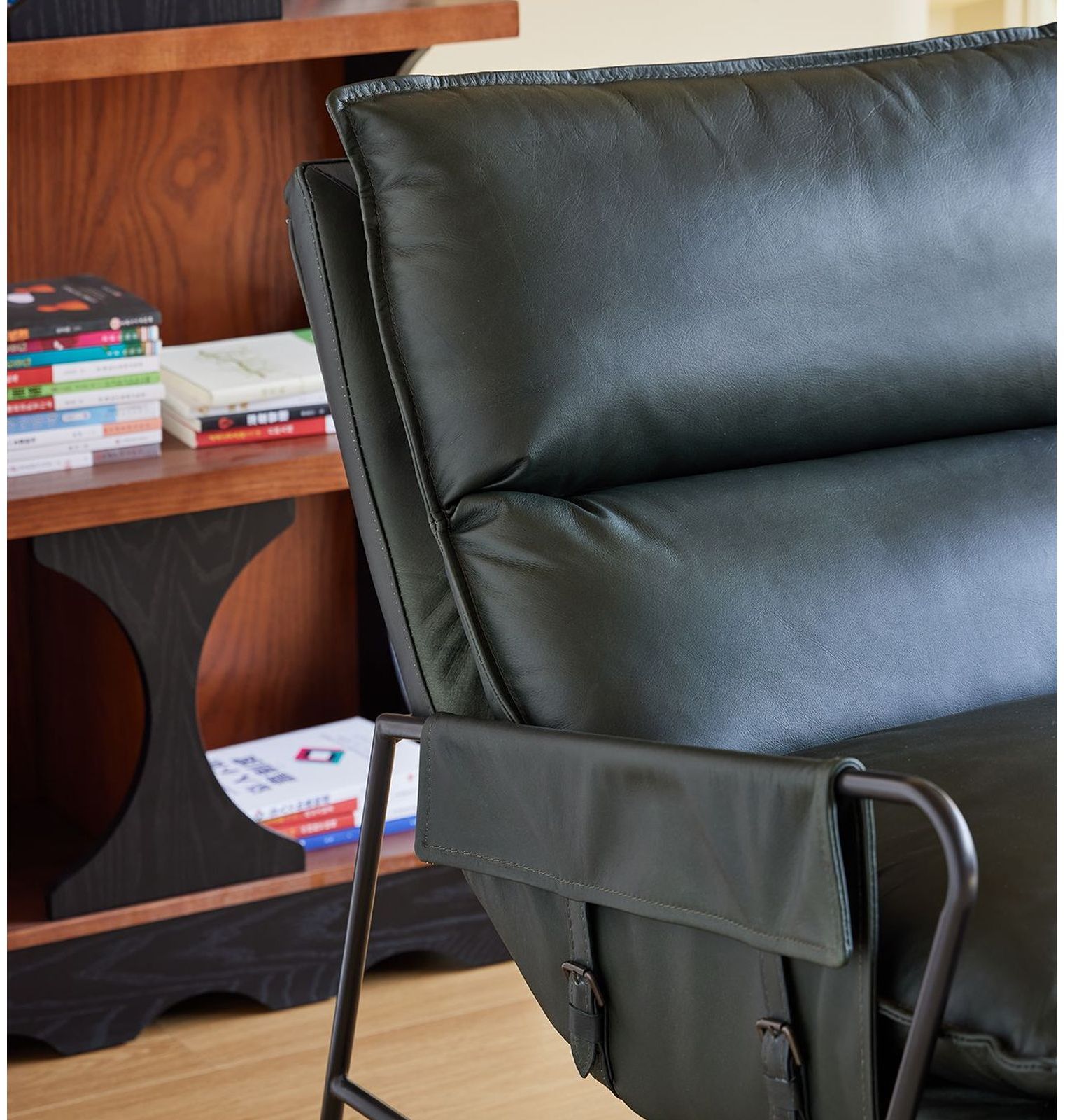 Mobital Meier Lounge Chair - Moss Green, Leather