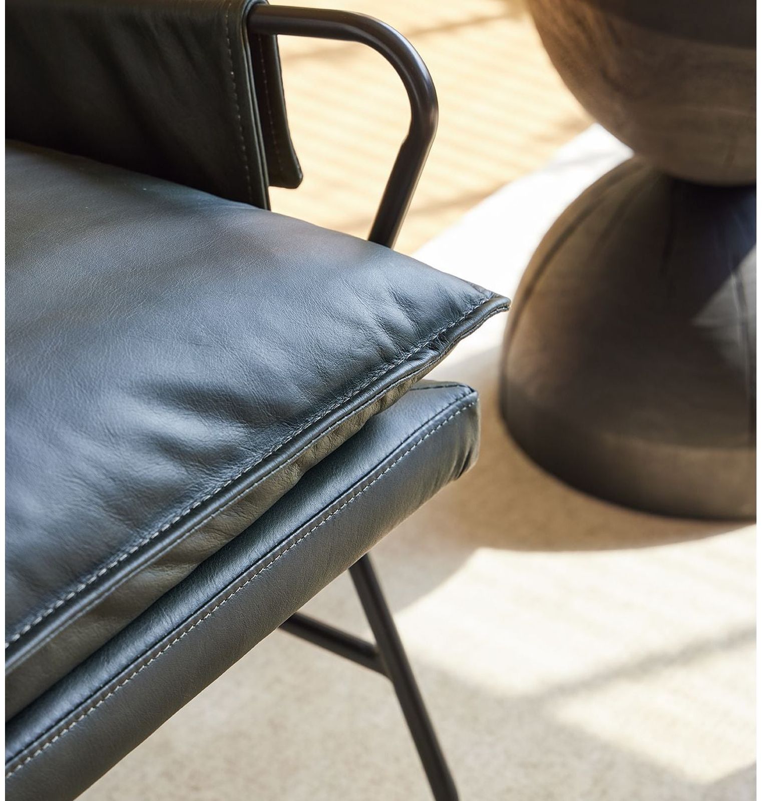 Mobital Meier Lounge Chair - Moss Green, Leather