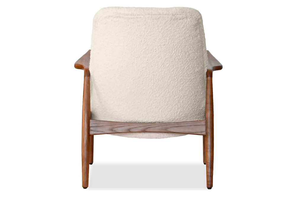 Mobital Reynolds Square Arms Lounge Chair - Cream Boucle, Fabric