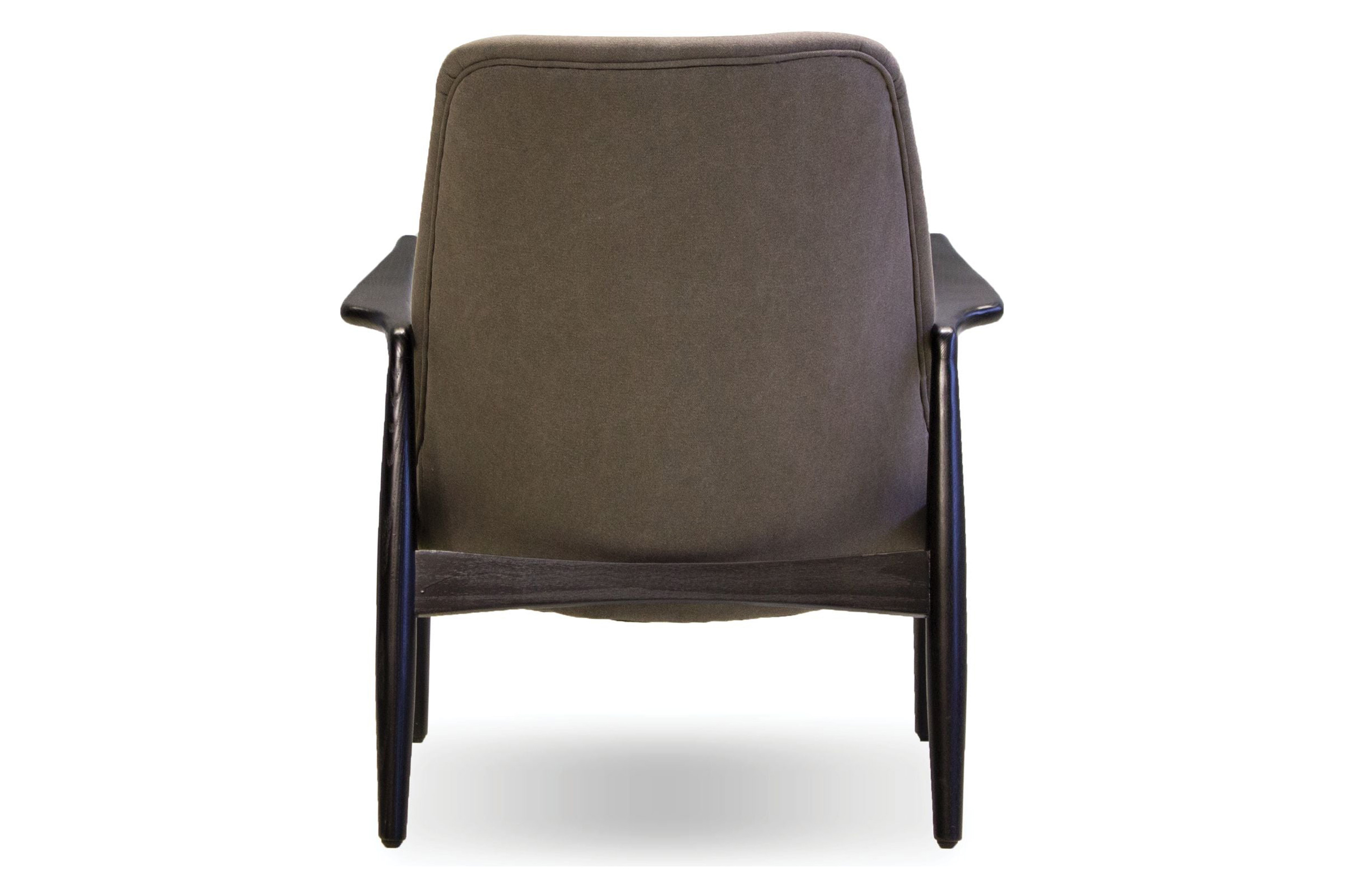 Mobital Reynolds Square Arms Lounge Chair - Gray/Black, Fabric