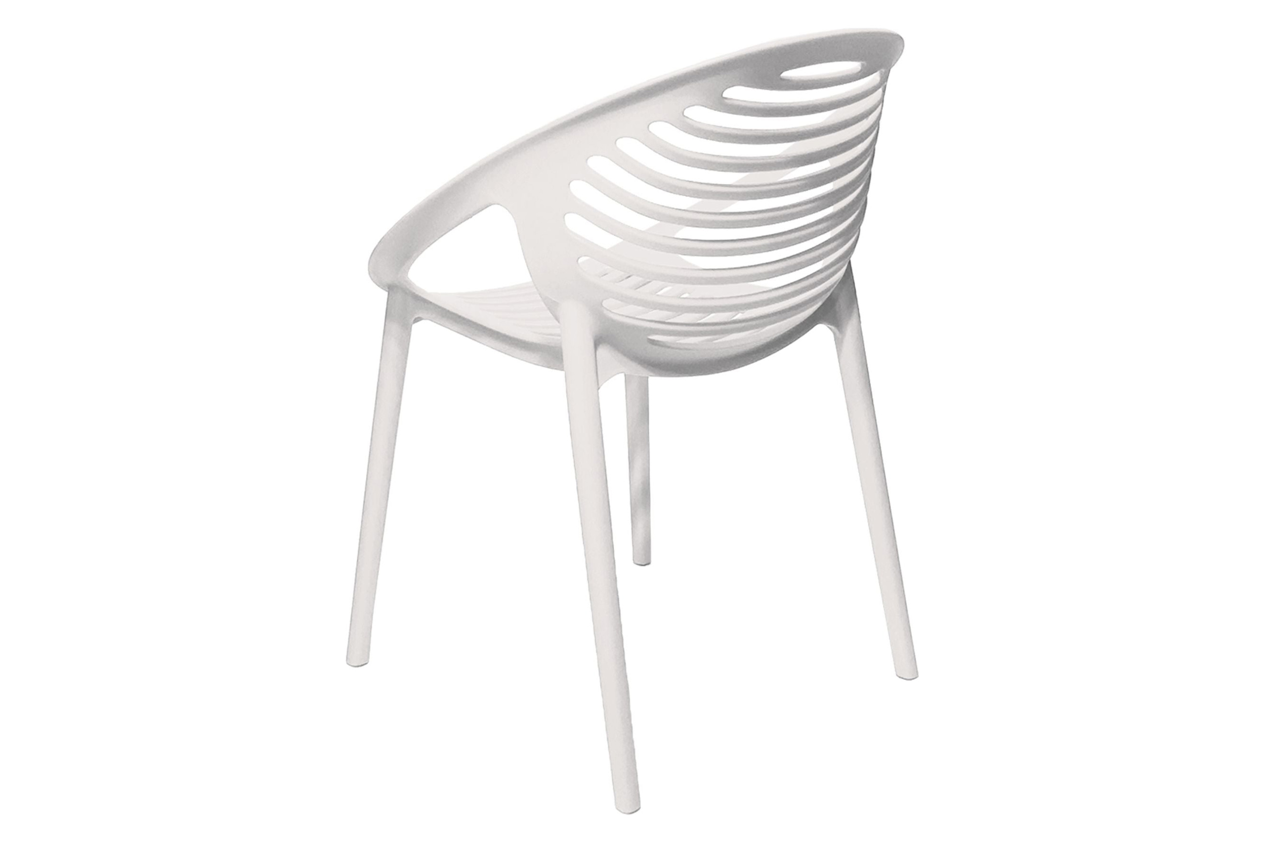 Mobital Gravely Rolled / Round Arms Armchair - White