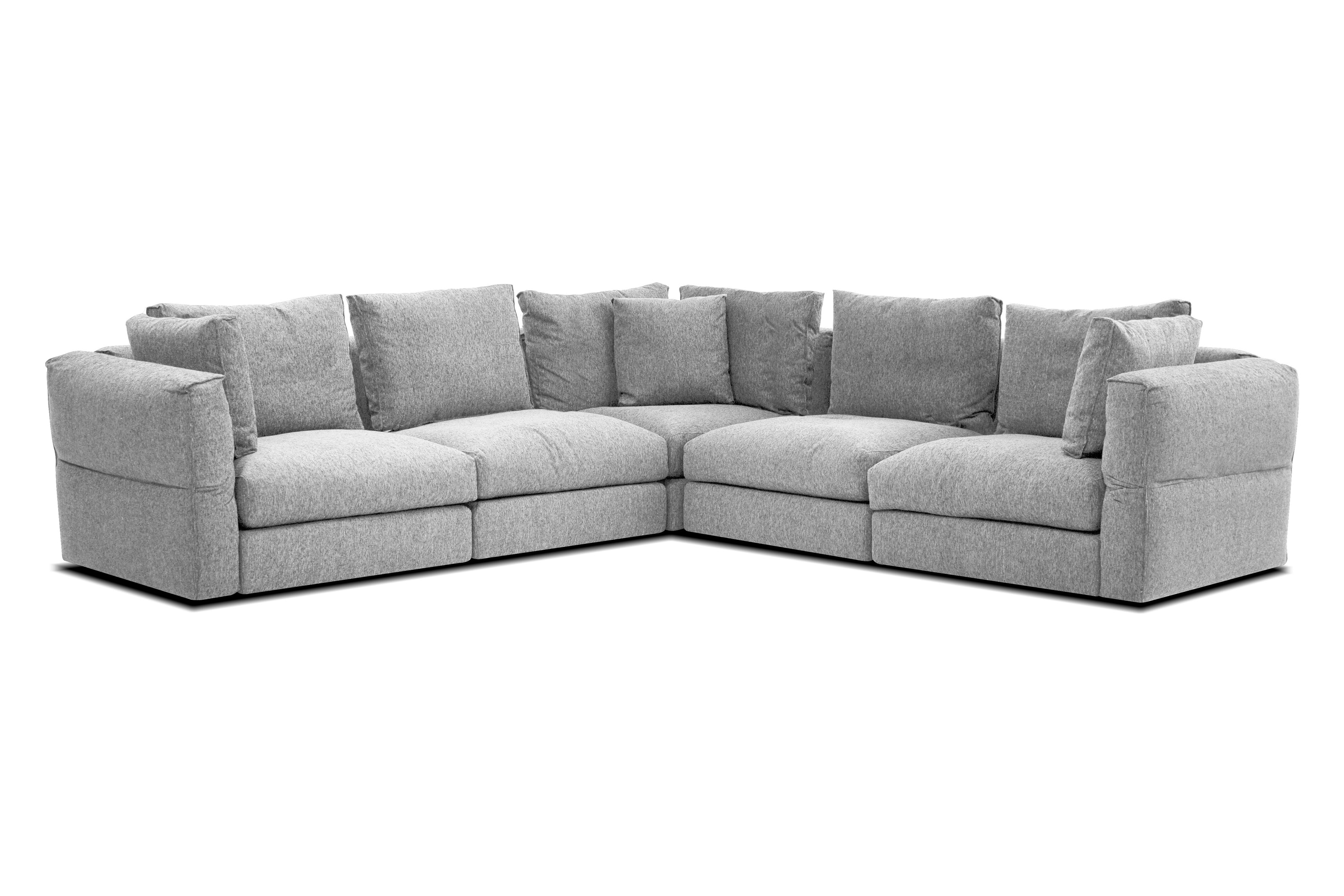 Mobital Armstrong Sectional Extension Chair - Clamshell Herring, Fabric