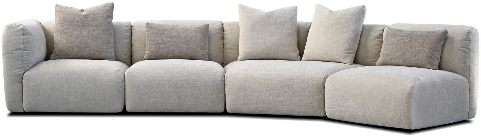 Mobital - Maarten Sectional in Desert Taupe, Fabric
