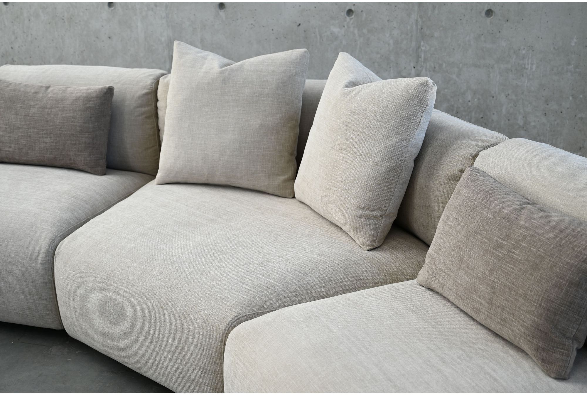 Mobital - Maarten Sectional in Desert Taupe, Fabric