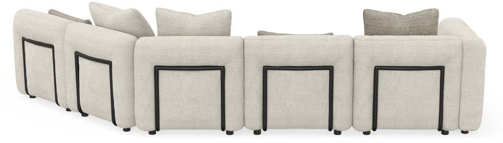 Mobital - Maarten Sectional in Desert Taupe, Fabric