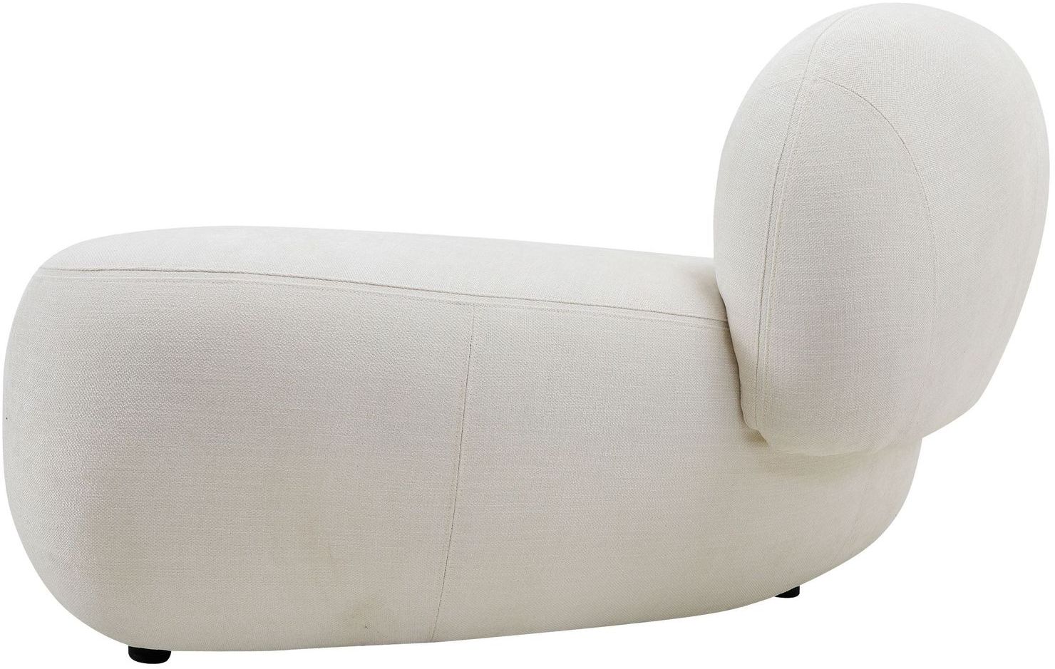 Mobital Moritz 3-Piece Chaise Facing Left Sectional - White, Fabric