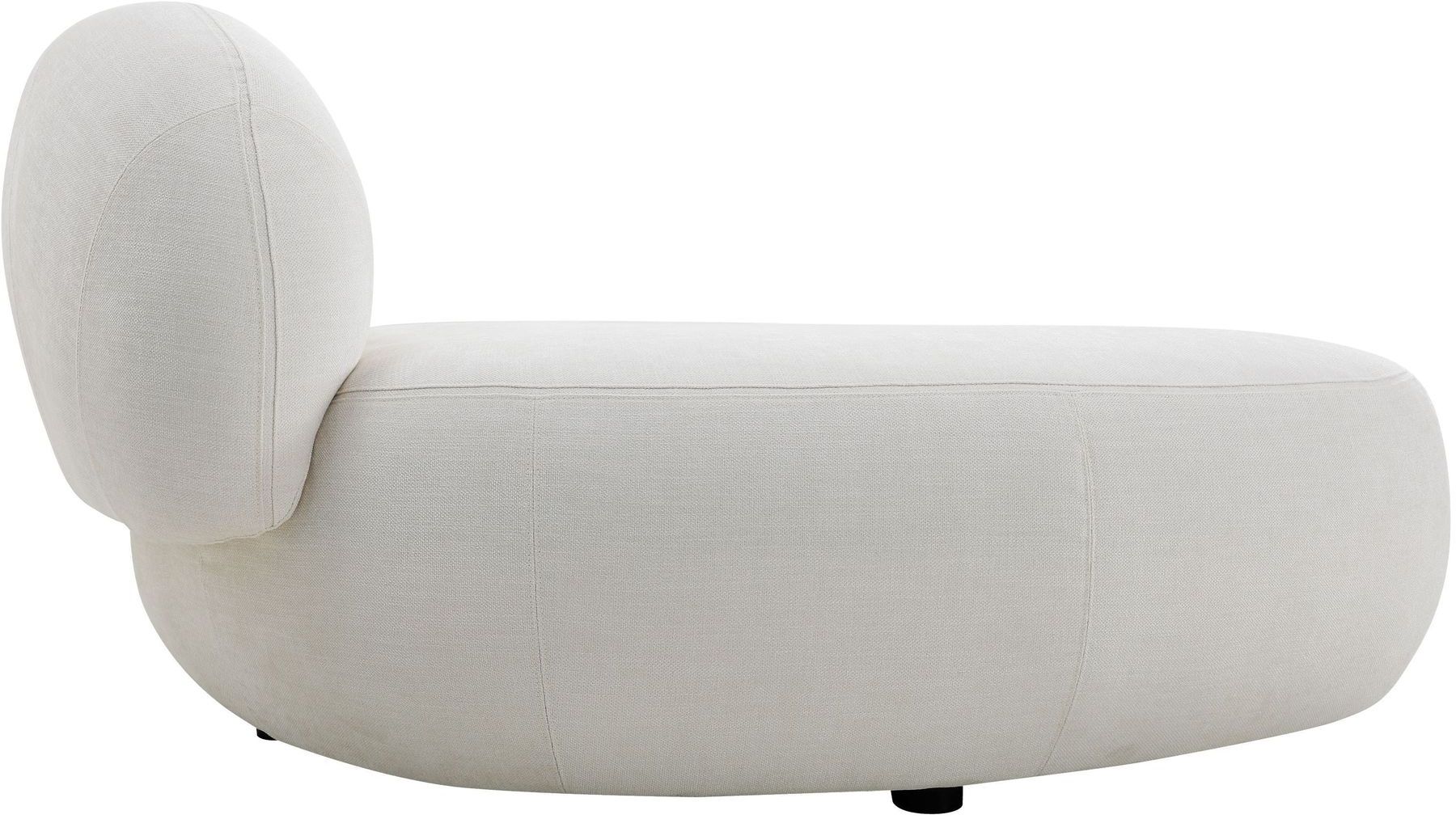 Mobital Moritz 3-Piece Chaise Facing Left Sectional - White, Fabric