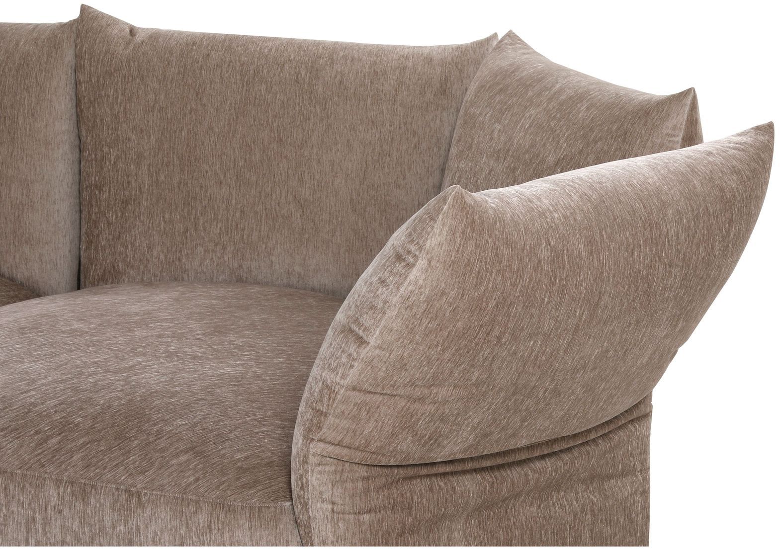 Mobital - Tobago Left Facing Sectional in Warm Taupe, Fabric