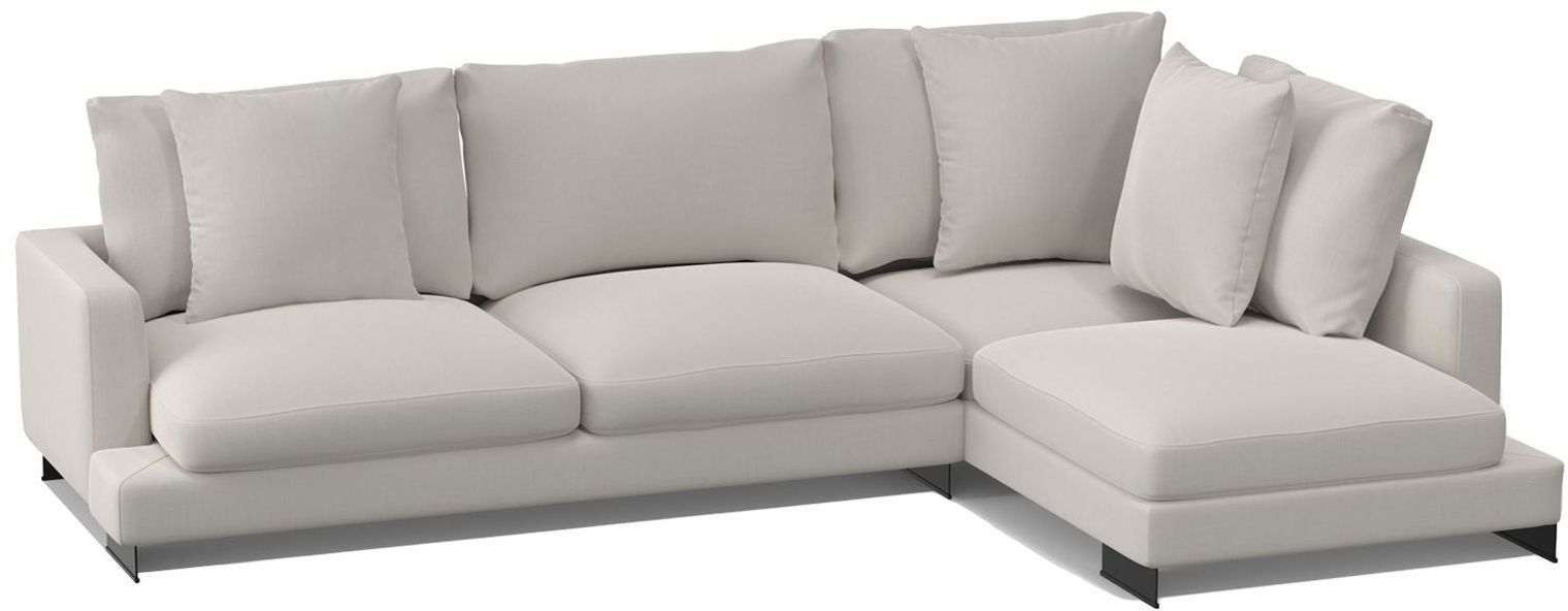 Mobital Weekender Right Facing Sectional - Eggshell, Fabric